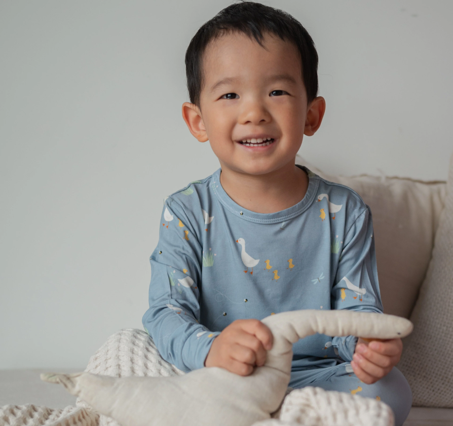 Roobear - Little Hatchling Bamboo Two-Piece PJs Blue|138230