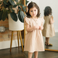 Mebie Baby - Cream Ruffle Linen Dress|91187