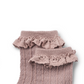 Wheat - 2 pk Wool Lace Socks Nora dry rose|164446