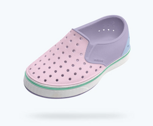 Native - Miles Block Kids - Taro Purple/ Shell White/ Barely Skyway Block|202581