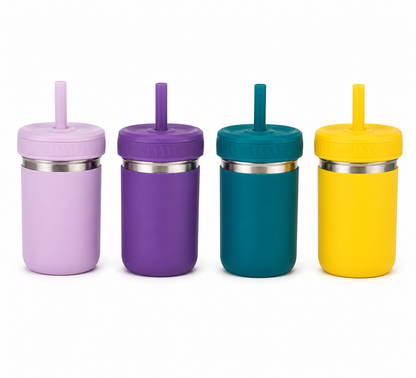 Roobear - 10oz Stainless Steel Spill-Proof Cups (2-Pack)