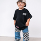 Little Trouble - Checkered Patch Baggy Jeans|177953