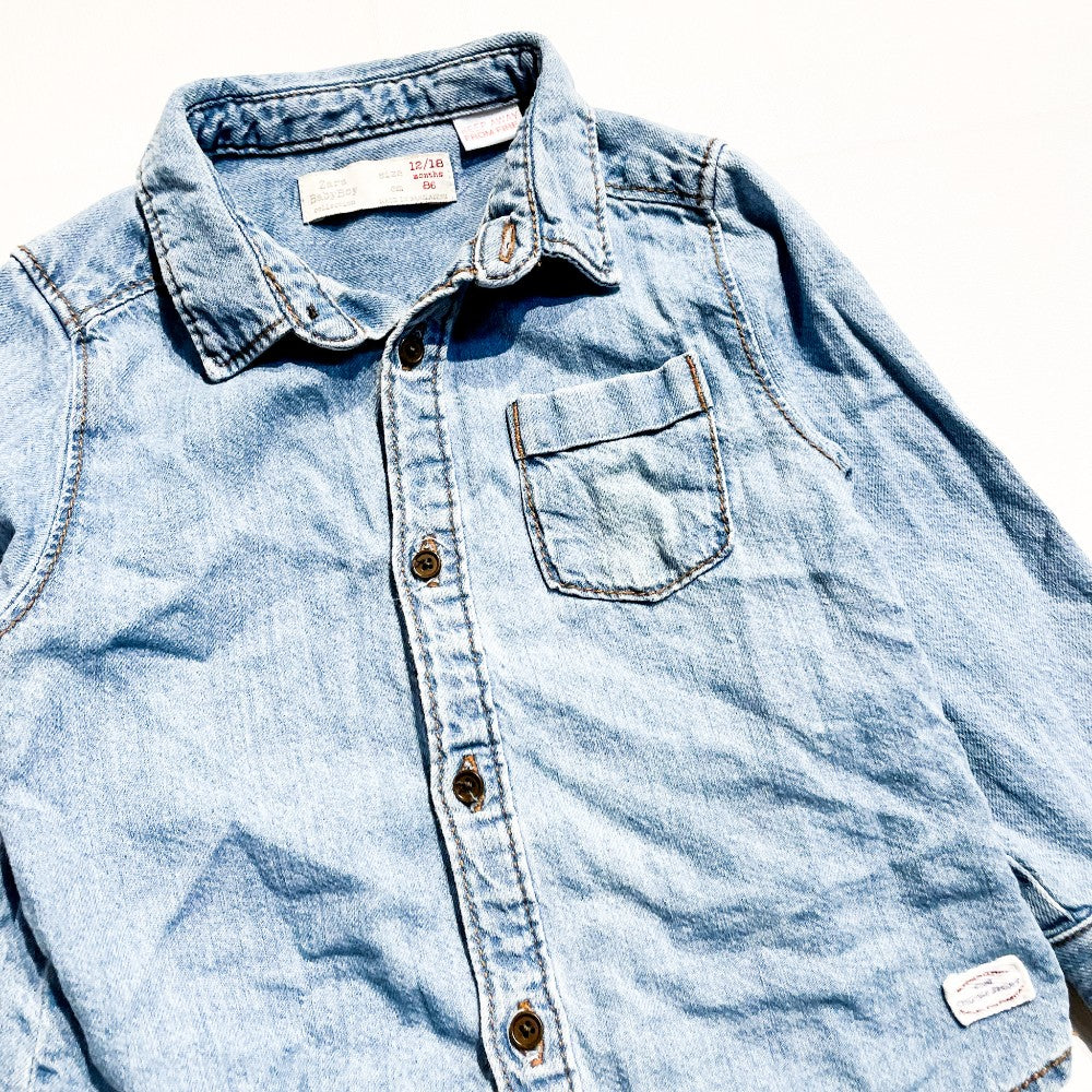 Zara Shirt 12-18M **Imperfection|182041
