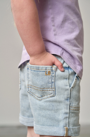 Little Bipsy - Rolled Denim Short - Light Wash|139463