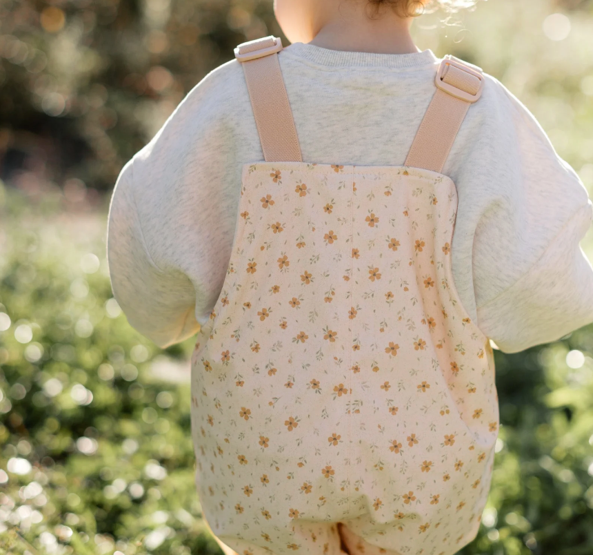 Roobear - Fleece-Lined Overalls Floral|173383
