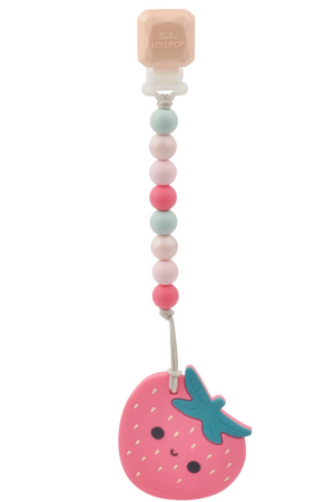 Loulou Lollipop - Silicone Teether Set - Strawberry|153114