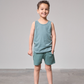 Little Bipsy - Raw Edge Harem Shorts - Teal|138014