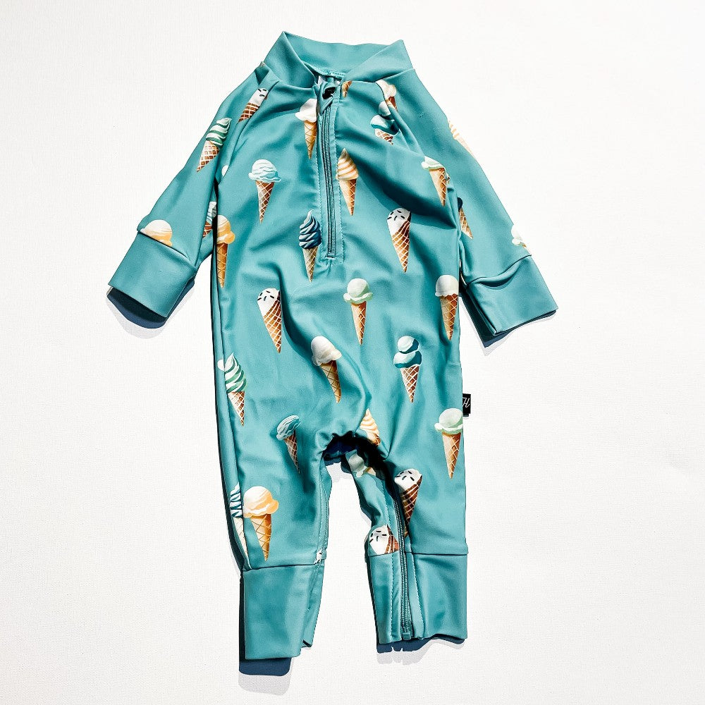 Honey Suckle Swim Suit 0-6M|194830