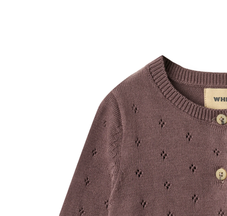 Wheat - Knit Cardigan Maia Plum|164366