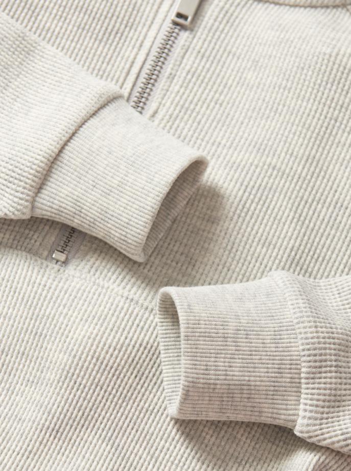 Little Bipsy - Waffle Hoodie - Light Heather Grey|142507
