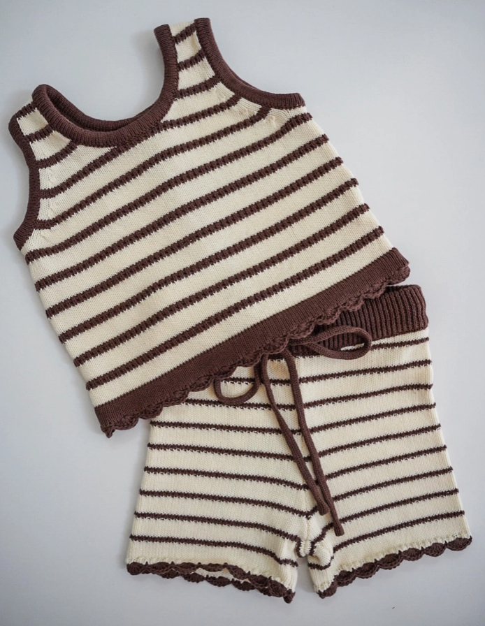 Pip + Lenny - Knit Set - Cacao|87125