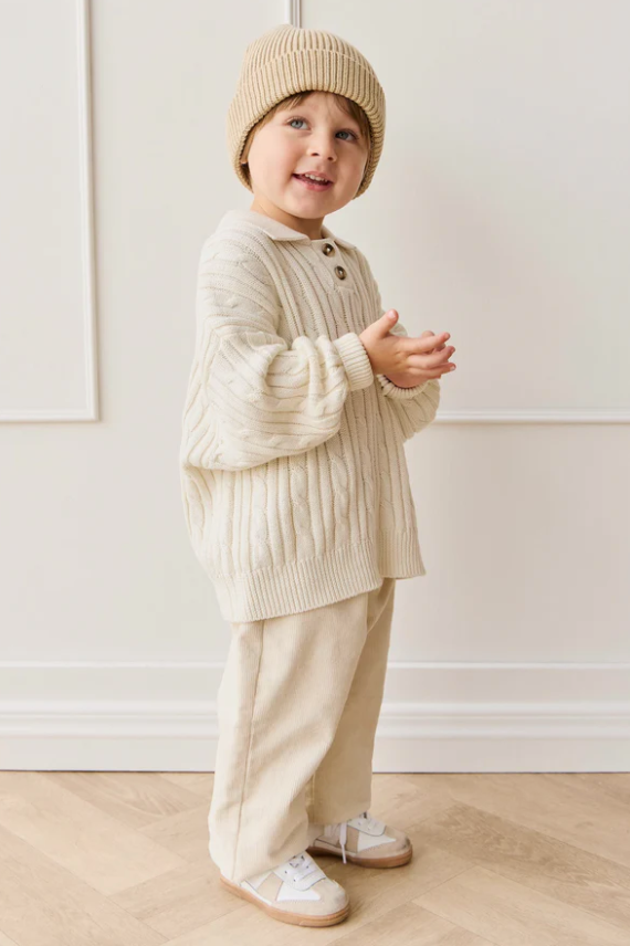 Wade Knitted Jumper - Cloud|154981
