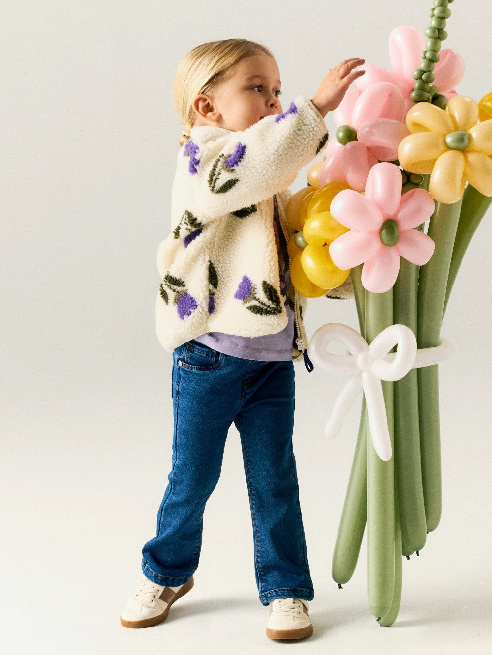 Name It - Floral Sherpa Jacket|225307