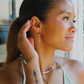 Pearl Drop Earrings -18K PVD Gold Plating|186971