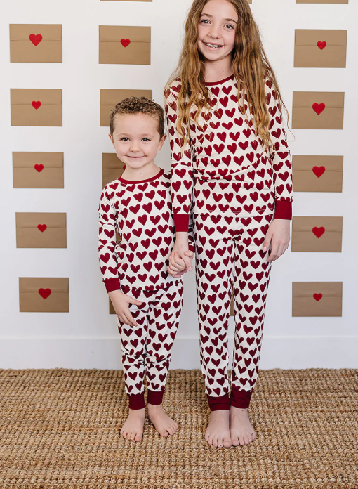 Mebie Baby - Hearts Ribbed Bamboo Cozy Set|185369