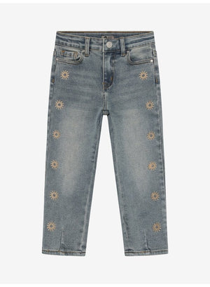 Daily 7 - Denim Mom Fit Embroidery