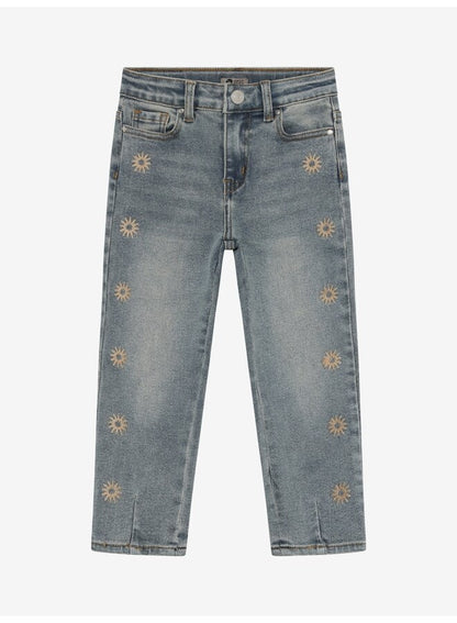 Daily 7 - Denim Mom Fit Embroidery