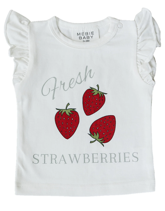 Mebie Baby - Strawberry Ruffle Tee|185390
