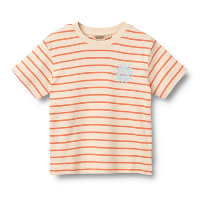 Wheat - T-shirt S/S Jay Orange Stripe|197208
