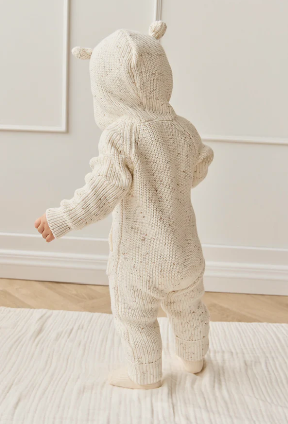 Bear Knit Onepiece - Pistachio Fleck|154974