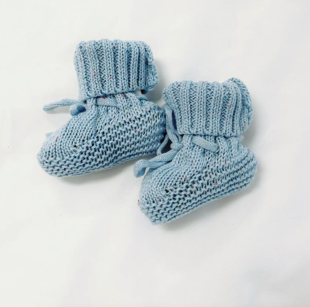 Adored - Knit Booties Blueberry|68942