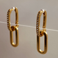 Paperclip Earrings - 18K PVD Gold Plating|176872