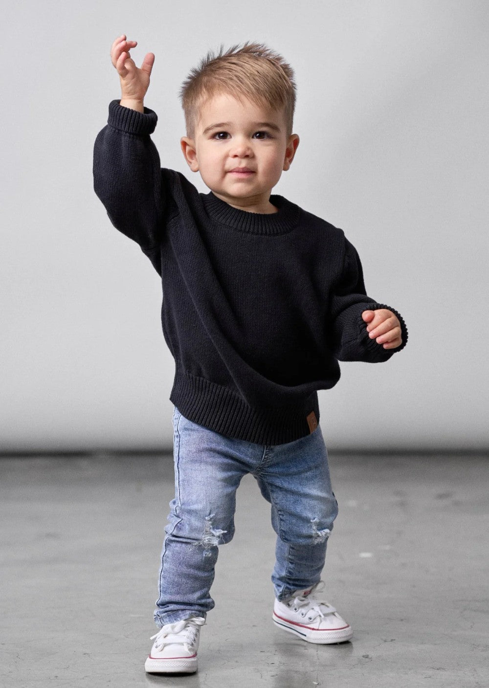 Little Bipsy - Knit Sweater - Black|109173