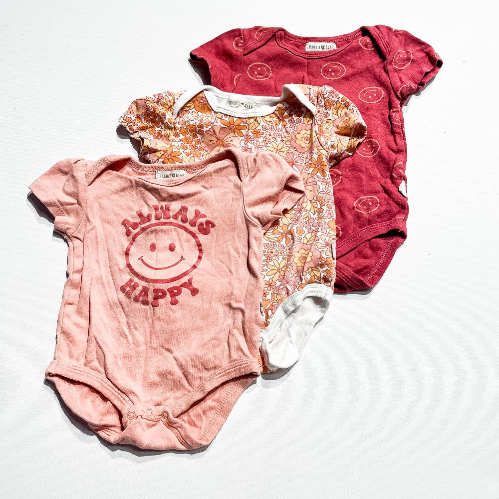 Rabbit + Bear Onesie Set 6-9M|218015