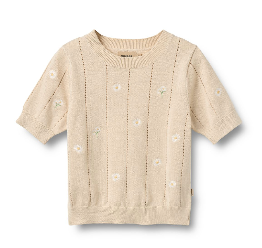 Wheat - Knit Top S/S Malvina Sandshell|197163