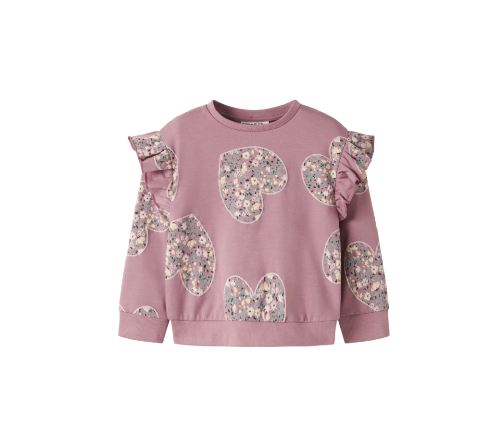 Name It - Hearts Ruffle Crewneck|215929