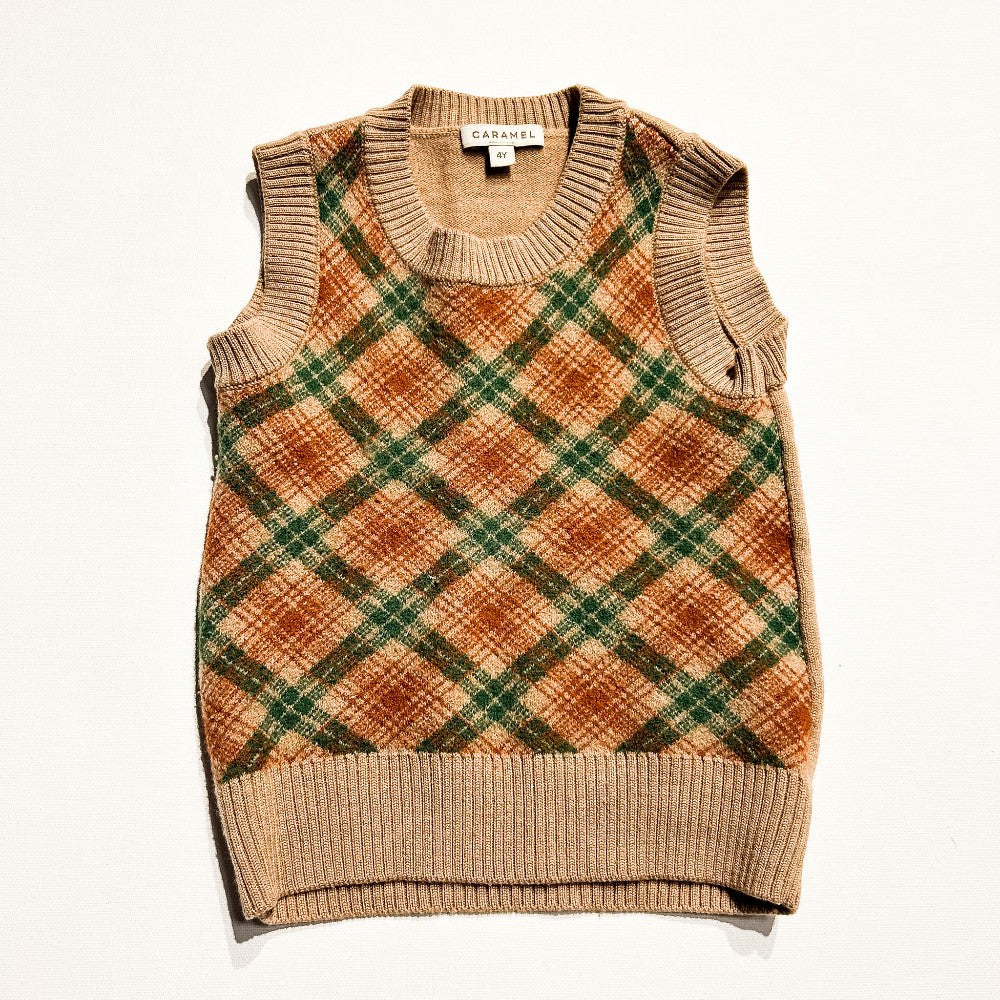 Caramel Merino Wool Vest 4Y|212794