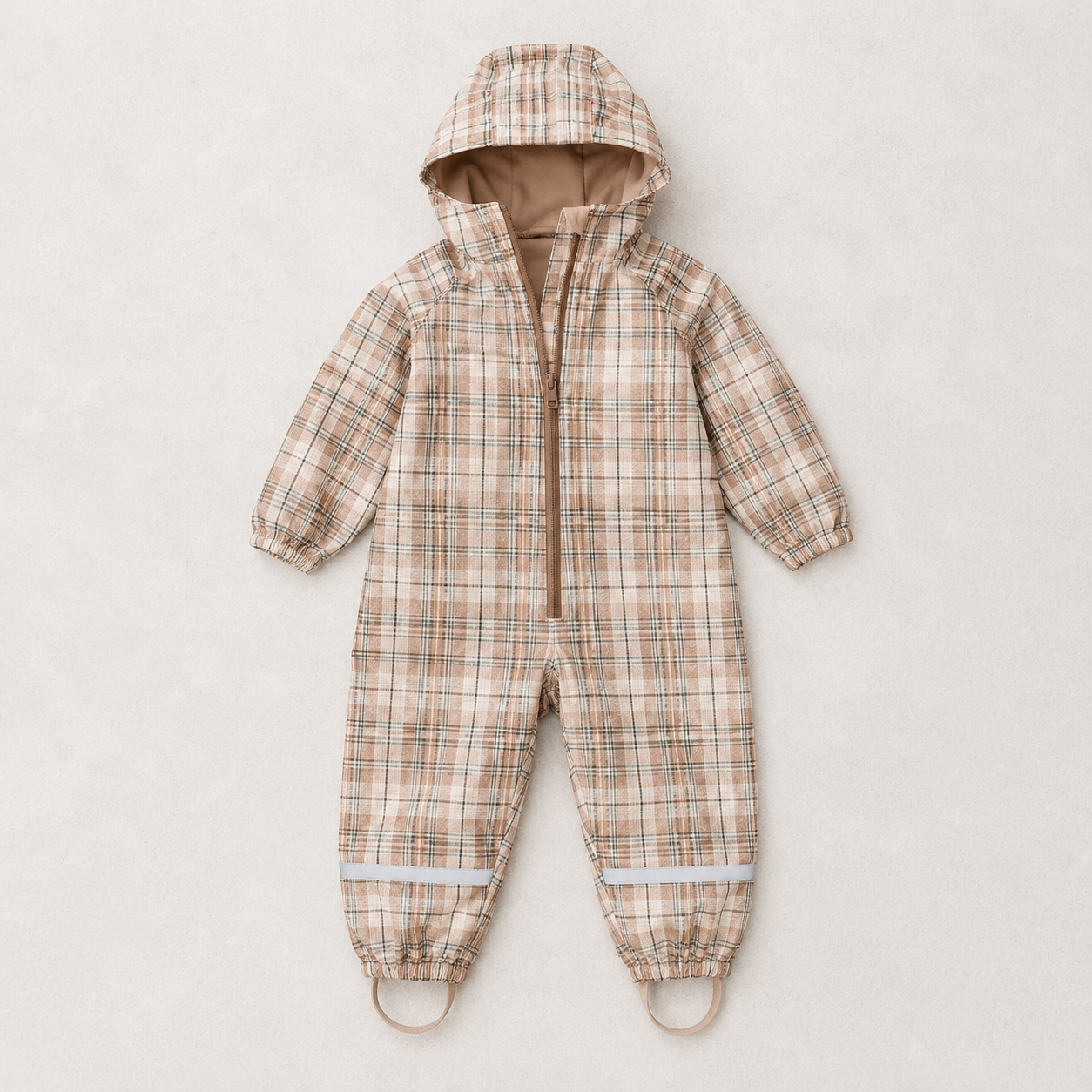 Roobear - Fleece-Lined One-Piece Suit Gingham - 6-12M, 6T