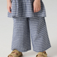 Name It - Navy Gingham Wide Leg Pant|208117