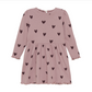 Creamie - Rib Heart Dress Woodrose 12M|155810