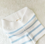 Adored - Liam Knitted Shorts- Blue Stripes|69293