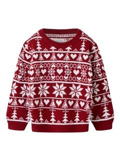Name It - Red Christmas Knit Sweater 6637|230037