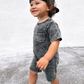 Little Bipsy - Acid Wash Shortie Romper|142082