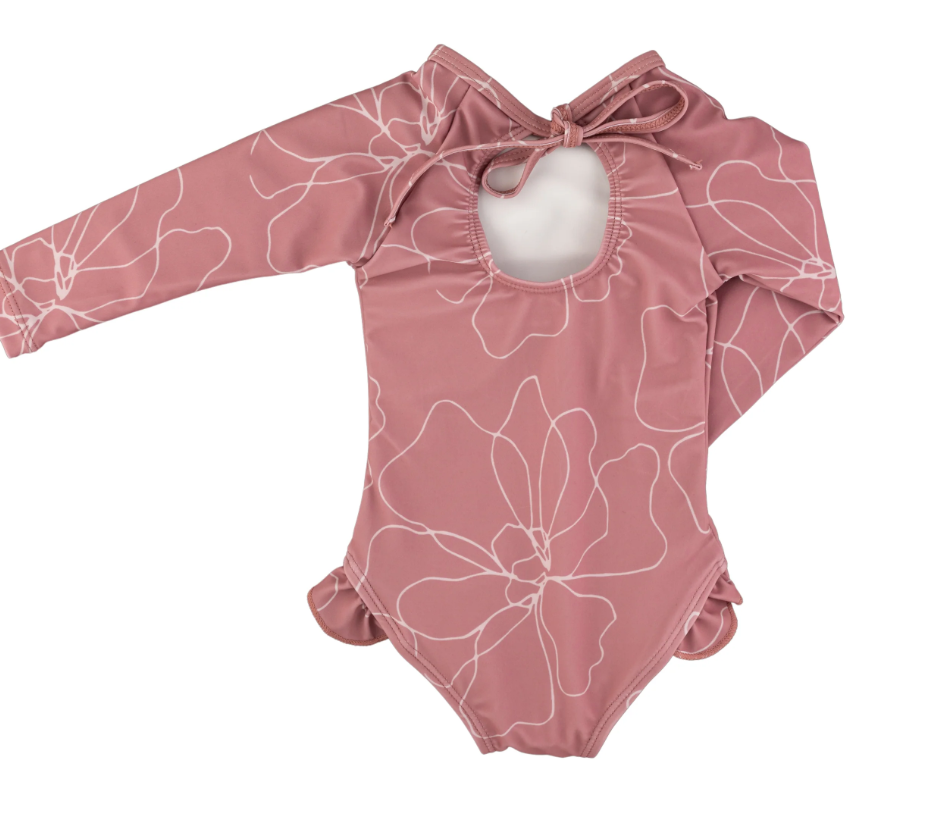 Current Tyed - "Olivia" Ruffle Rashguard Suit|140510