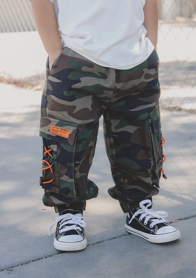 Little Trouble - Baggy Camo Cargos|172351