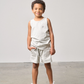 Little Bipsy - Palm Jersey Tank - Light Heather Grey|142542