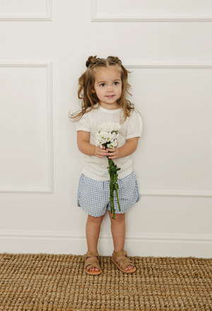 Mebie Baby - Blue Gingham Shorts|185379