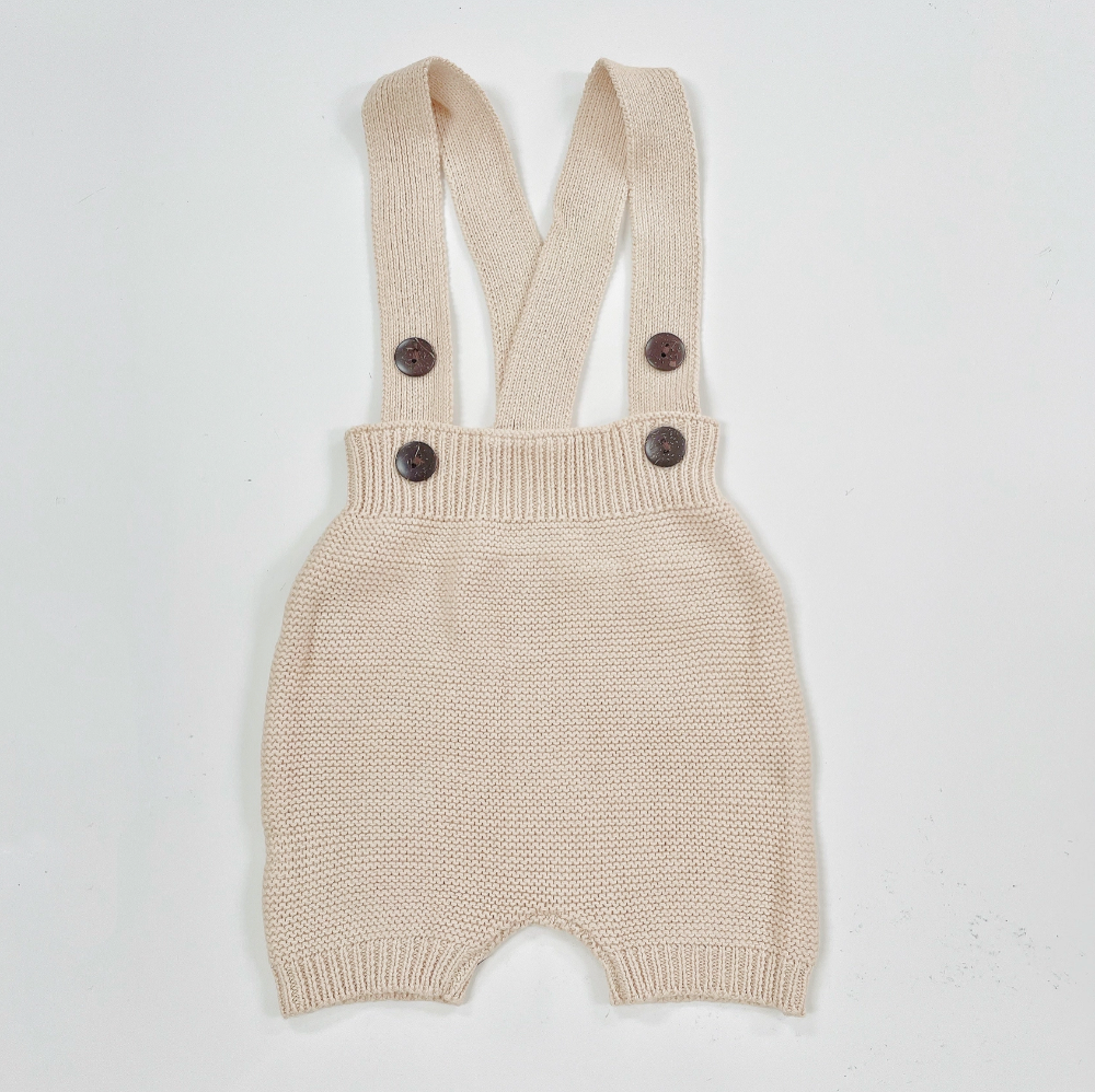 Adored - Lennie Knit Overall Bloomers Oat|68951