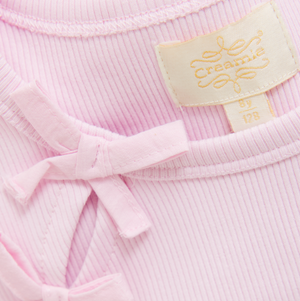 Creamie - Rib Bow Rose Pink|194026
