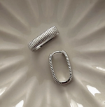 Small Ray Ribbed 2.0 Earrings - Silver|218814