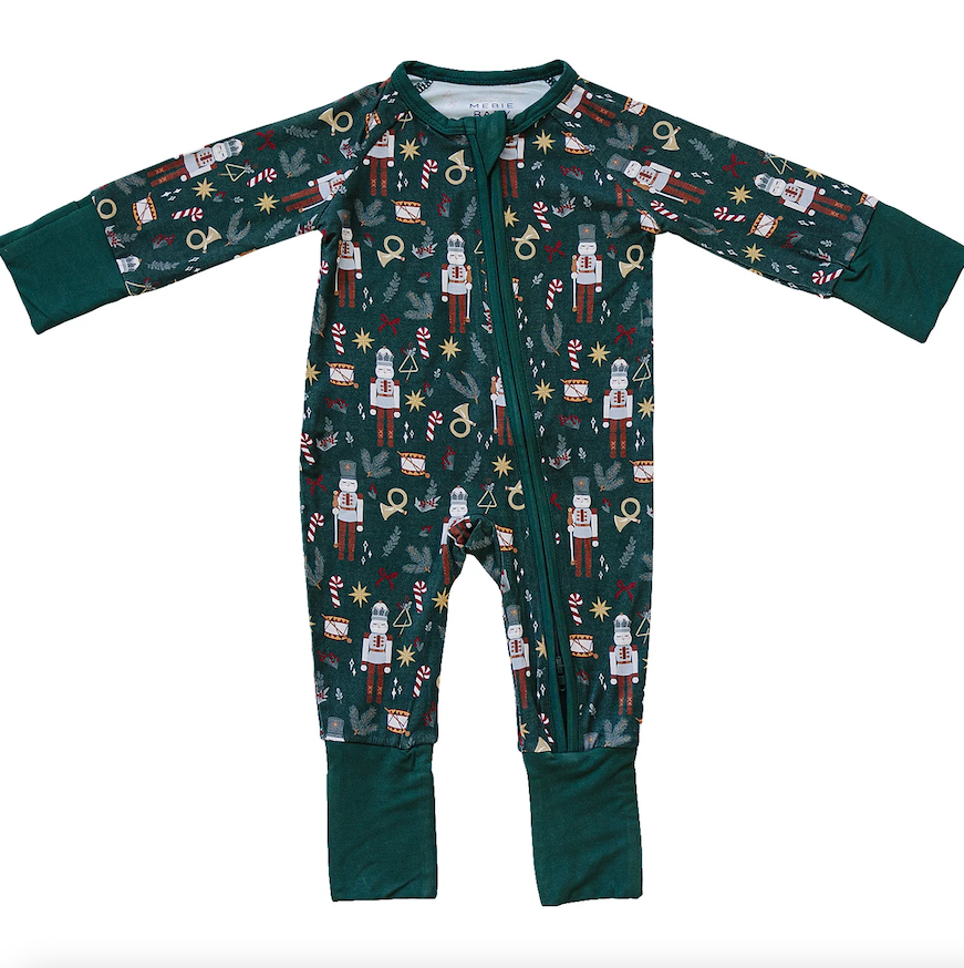 Mebie Baby - Green Nutcracker Bamboo Zipper|108673