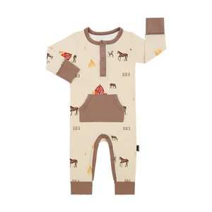 Belan.J - Long Sleeve Pocket Romper Hay Neighbour|153137