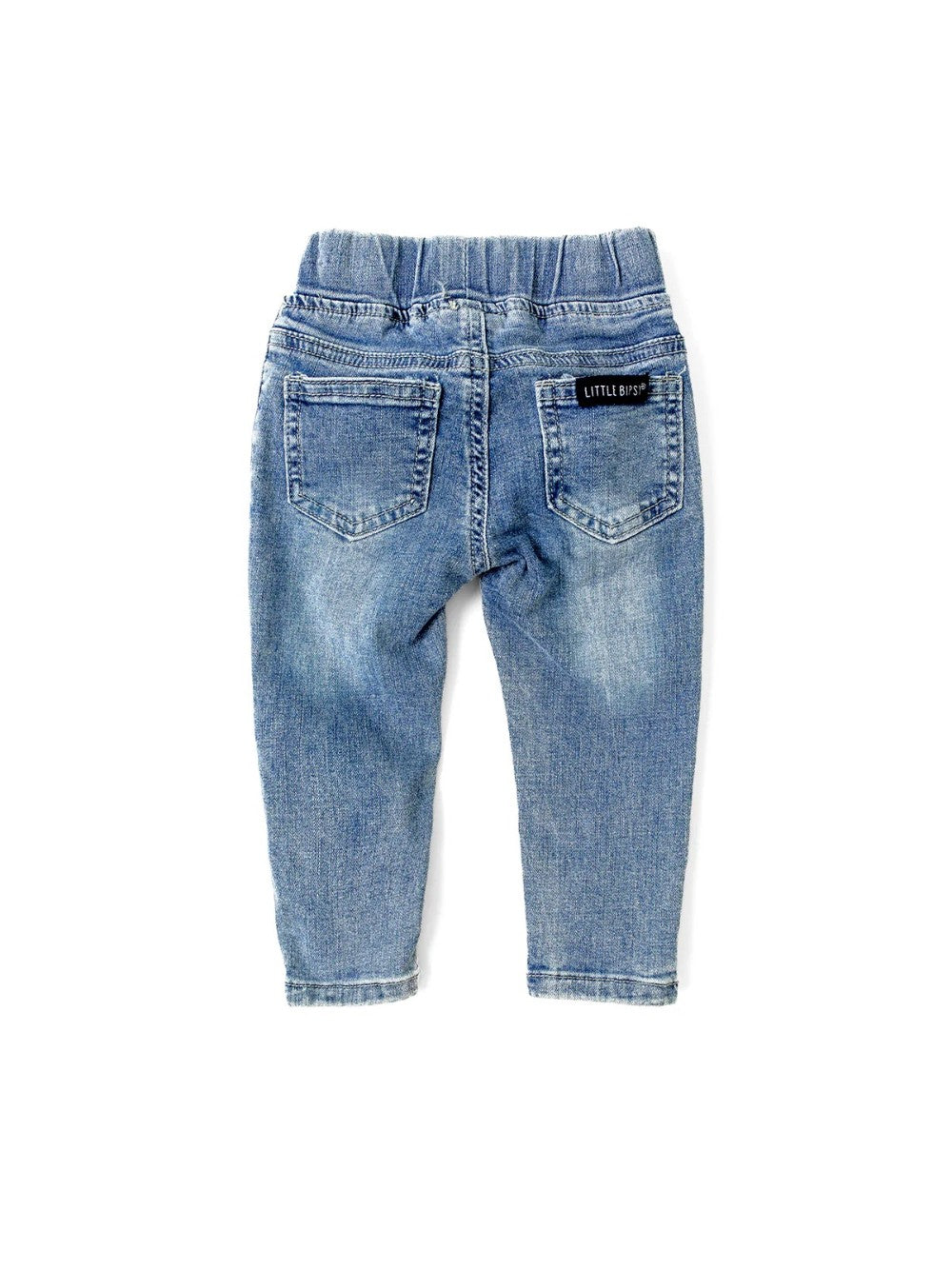 Little Bipsy - Light Wash Distressed Denim|108950