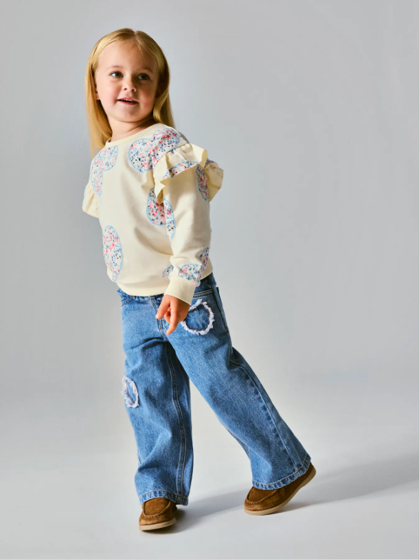 Name It - Wide Leg Heart Jeans|216235