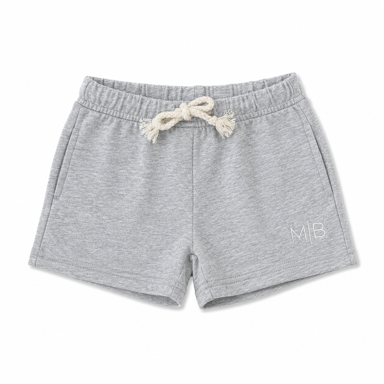 Mebie Baby - Grey Pocket Cotton Shorts