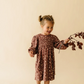 Organic Smocked Dress - Winter Bloom|107568